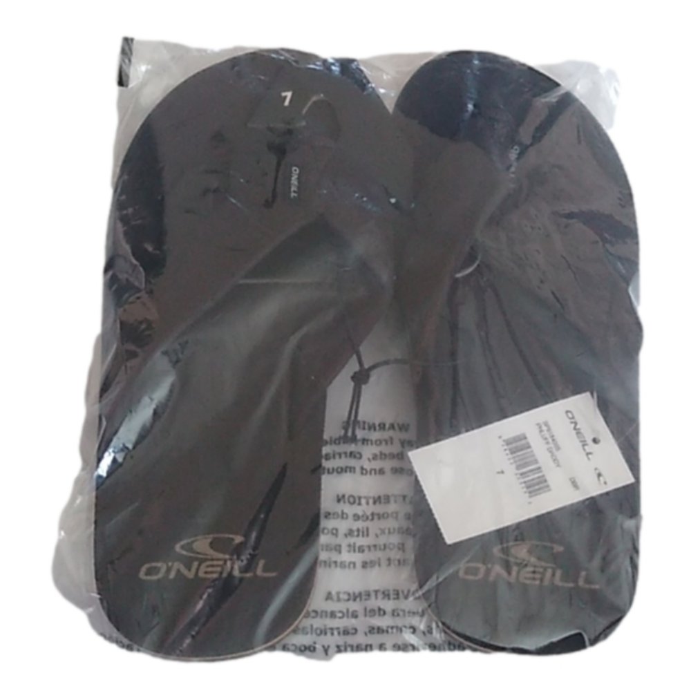 O'Neill Phluff Daddy Dark Brown Flip Flop, Size 7 Sandals